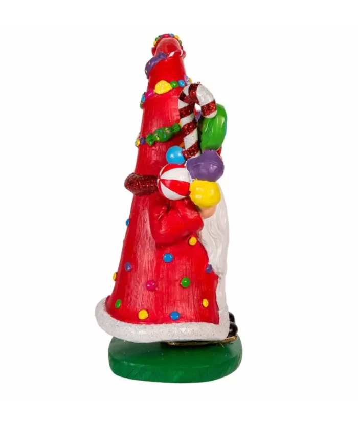 Boutique de Noël Ginger Bread & Candy Shoppe*Jolly Candy Gnome, 10" Tall