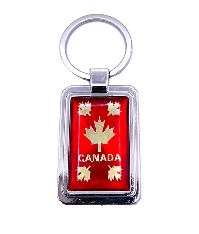 Clearance Keychain Canada Red And Gold Maples Keychains