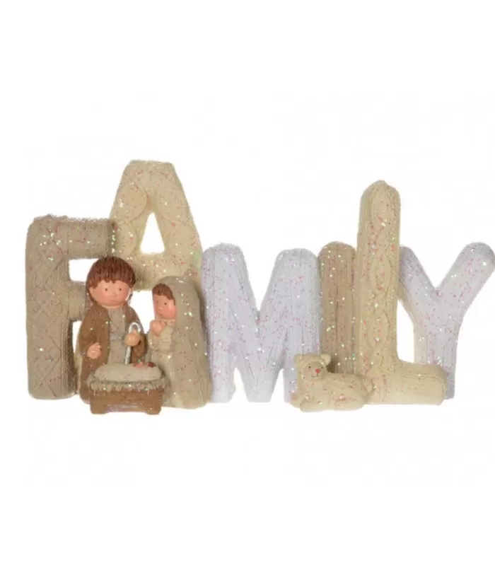 Boutique de Noël Religion*Knit Style Family Nativity Figure