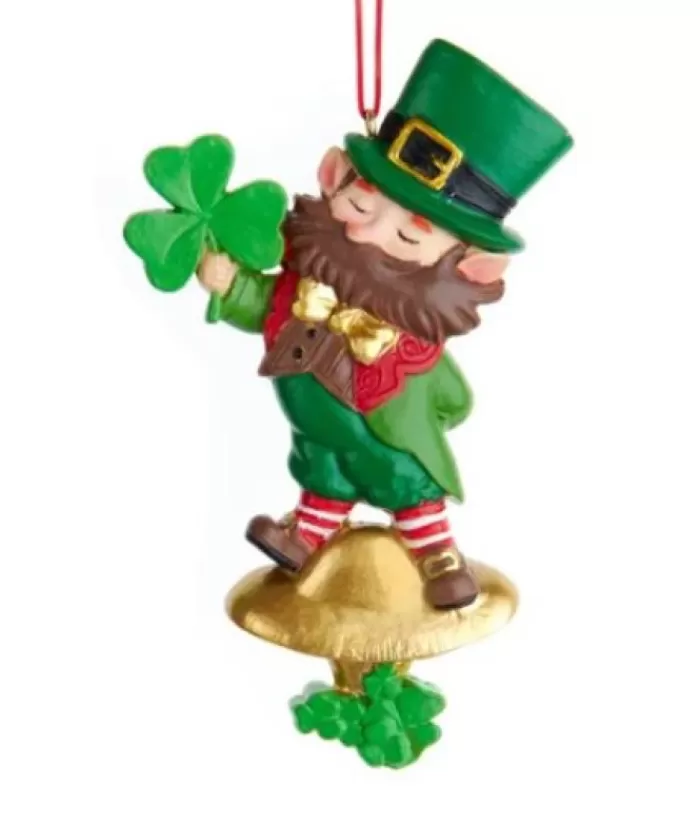 Outlet Leprechaun With Shamrock, Ornament Irish