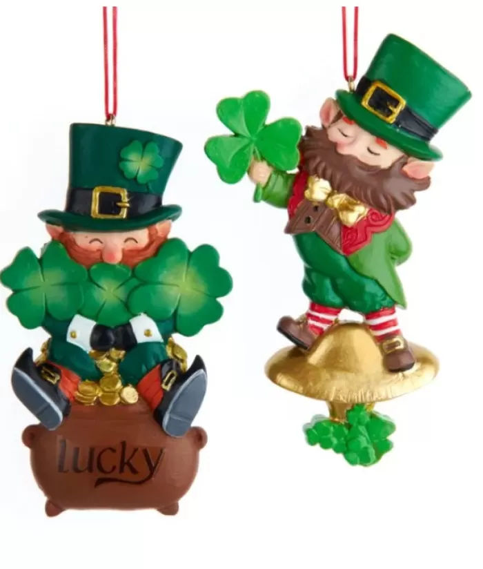 Outlet Leprechaun With Shamrock, Ornament Irish