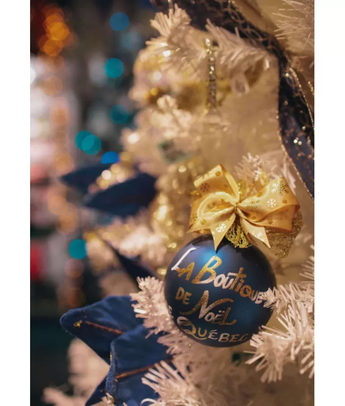 Cheap Limited Edition "La Boutique De Noel De Quebec" Glass Ornament Our Custom Made Souvenirs