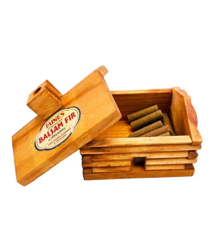 Boutique de Noël Rustic*Log Cabin Incense Burner