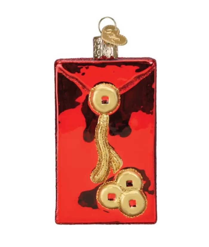 Sale Lucky Red Envelope Glass Ornament (Hongbao) Miscellaneous