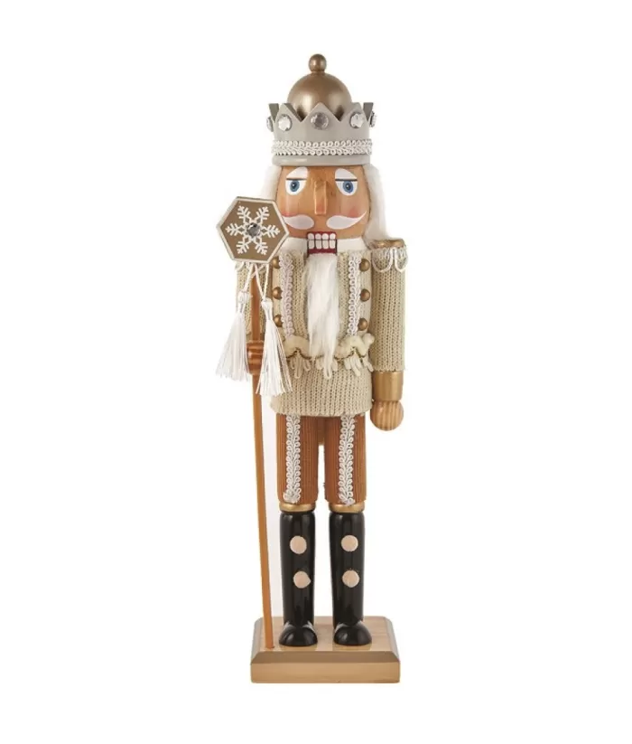 Boutique de Noël Rustic*Macrame Nutcracker, 15" Tall