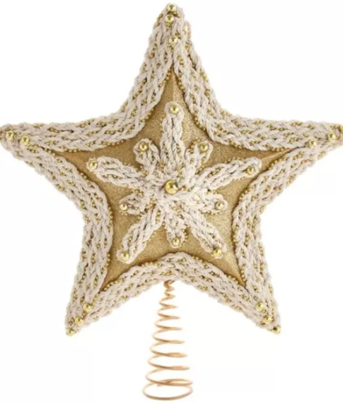 Boutique de Noël Rustic*Macrame Star Tree Top