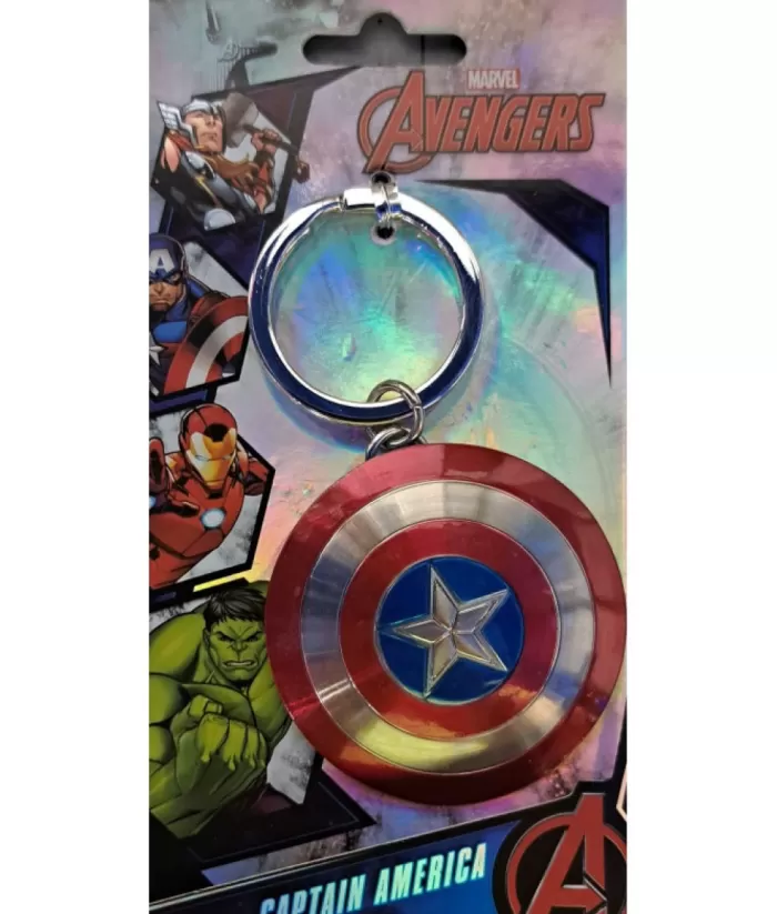 Boutique de Noël Marvel*Marvel Comics Superheroes, Collectible Keyring, Captain America