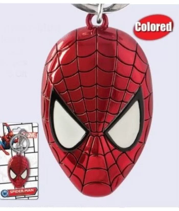 Boutique de Noël Marvel*Marvel Comics Superheroes, Collectible Keyring, Spider-Man'S Mask, Pewter