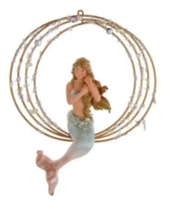 Boutique de Noël Under The Sea*Mermaid In Ring Ornament