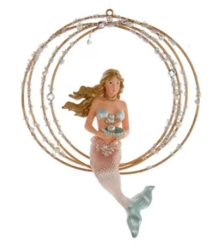 Boutique de Noël Under The Sea*Mermaid In Ring Ornament