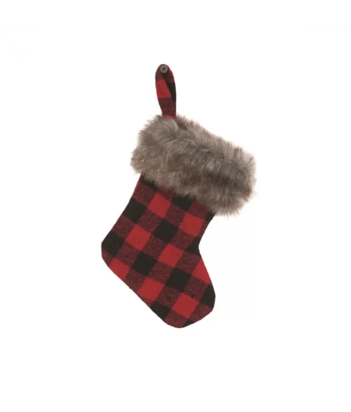 Boutique de Noël Stockings*Mini Buffalo Check Stocking