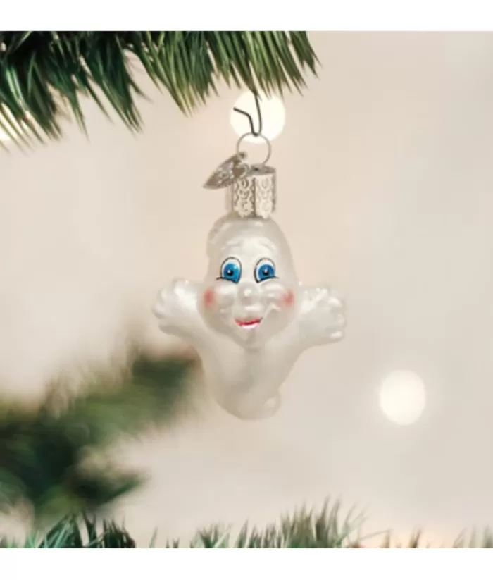 Boutique de Noël Autumn & Halloween*Miniature Ghost Glass Ornament