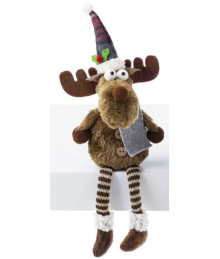 Best Sale Moose,Grey Scarf Folk Plush