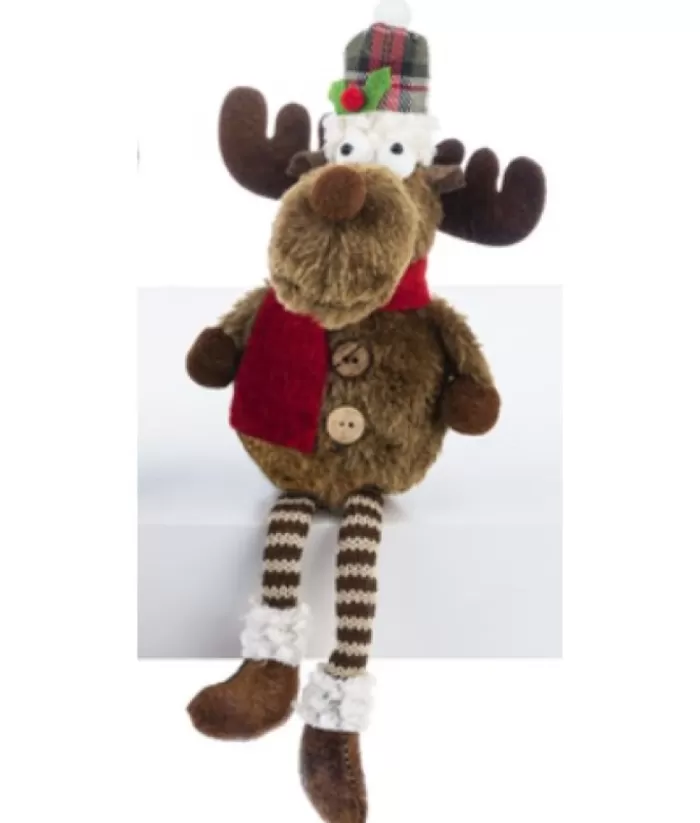 Boutique de Noël Rustic*Moose,Red Scarf