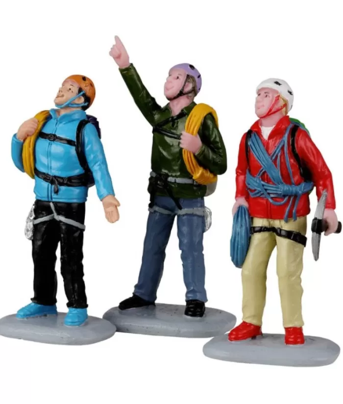 Boutique de Noël Lemax Villages*Mountain Climbers, Set Of 3