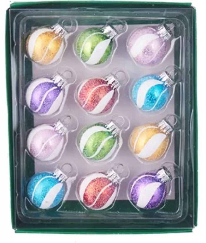 Shop Multicoloured Glass Ornaments, 25Mm, 12 Per Box Miscellaneous