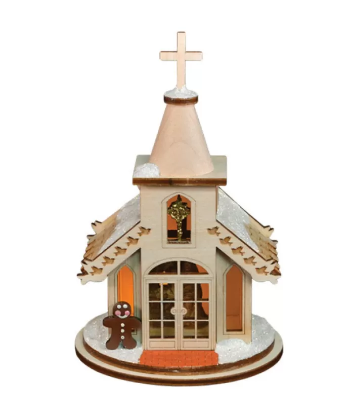 Boutique de Noël Usb & Led*Nativity Chapel Ornament