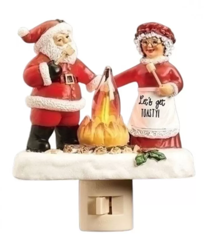 Boutique de Noël Night Lights*Night Light. Mr And Mrs Claus Let'S Get Toasty.