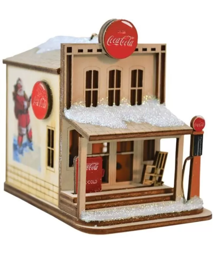 Boutique de Noël Coca-Cola*Nostalgic Country Store, With Coca Cola Signage , Led Lighting