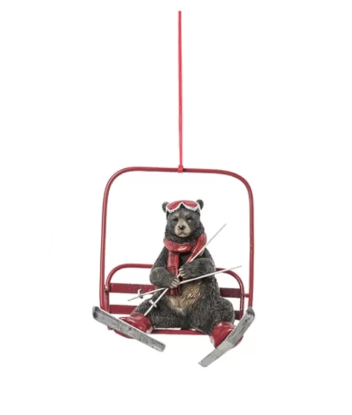 Shop Ornament, Bear On Ski-Lift Hobbies & Professions