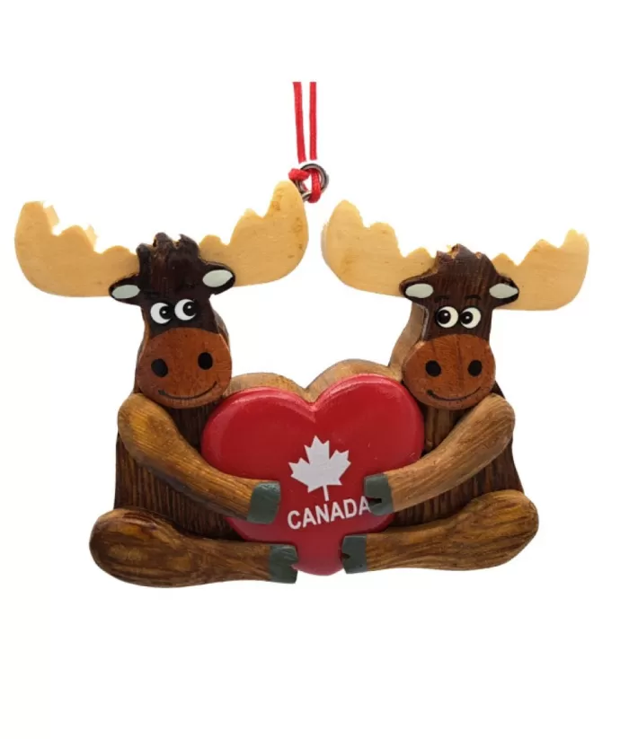 Boutique de Noël Enchanted Forest*Ornament, Canada Souvenir, Moose Love