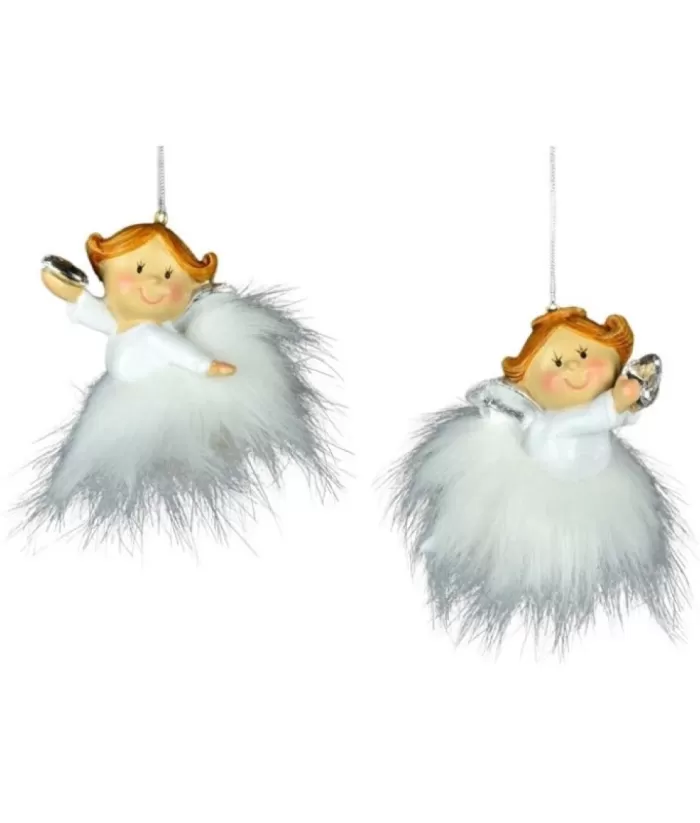 Boutique de Noël Winter Wonderland*Ornament, Child With Feather Trim