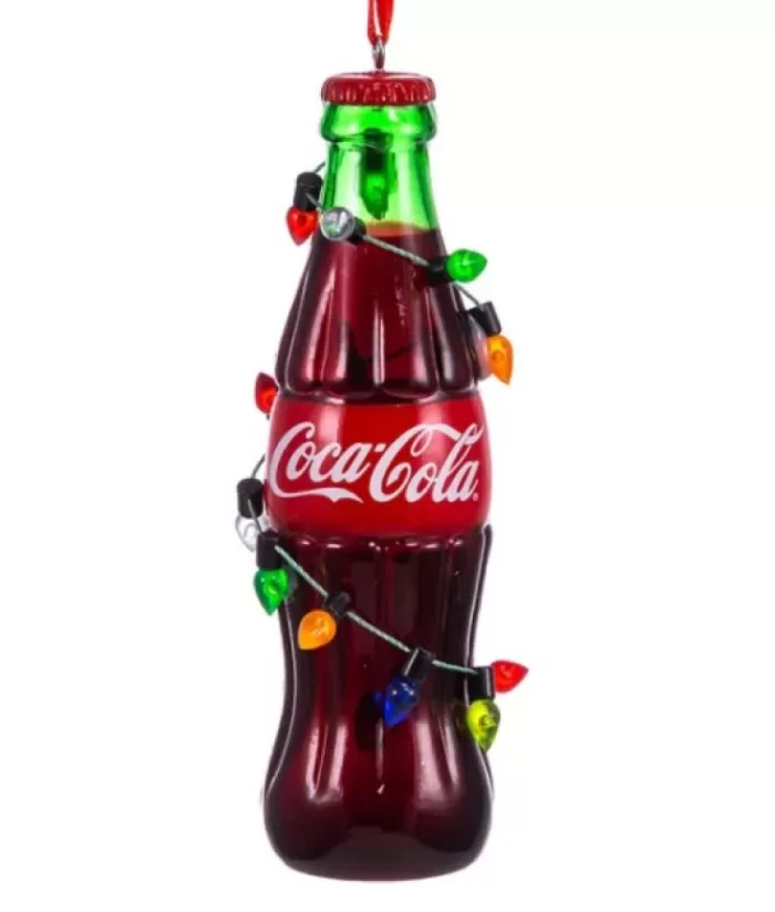 Boutique de Noël Mom'S Kitchen & Bakery*Ornament, Coke Bottle With String Of Xmas Lights