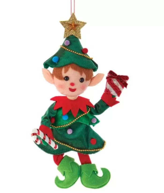 Best Sale Ornament, Elf, Red And Green The Elves