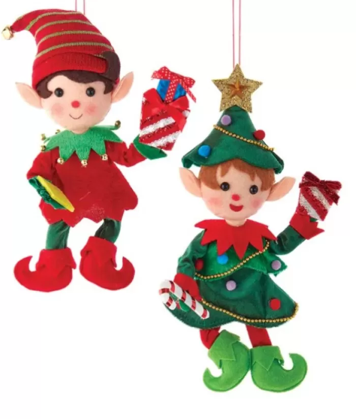 Best Sale Ornament, Elf, Red And Green The Elves