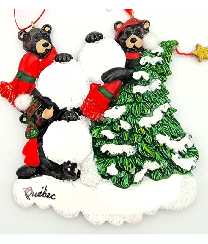 Cheap Ornament, Family Of 3 Black Bears Animals