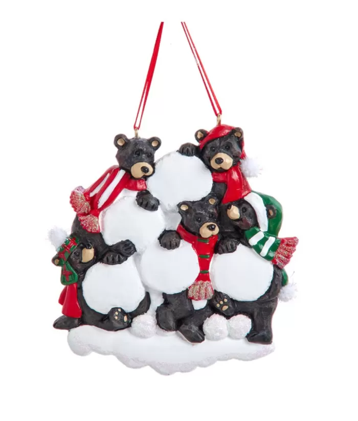 Boutique de Noël Enchanted Forest*Ornament, Family Of 5 Black Bears