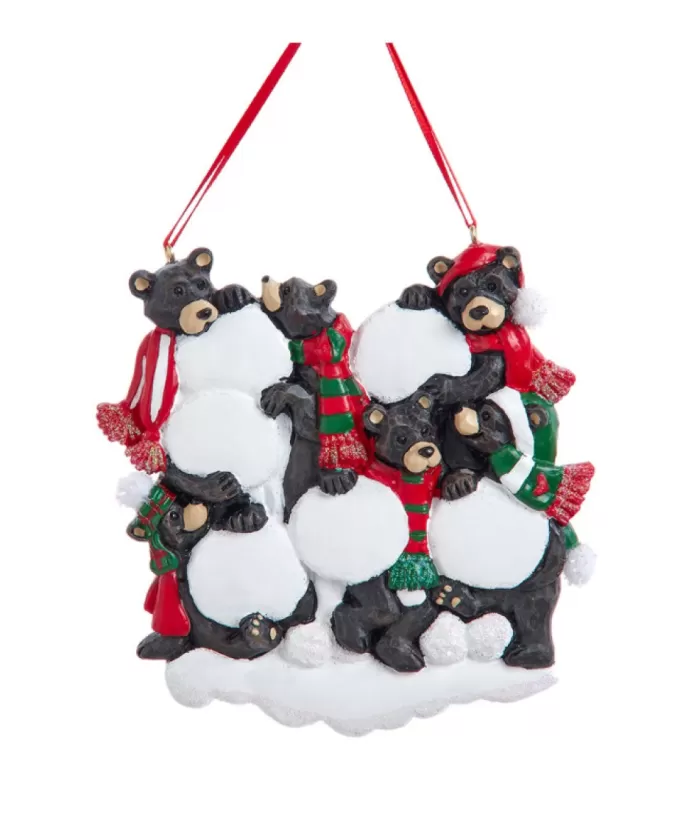 Boutique de Noël Enchanted Forest*Ornament, Family Of 6 Black Bears