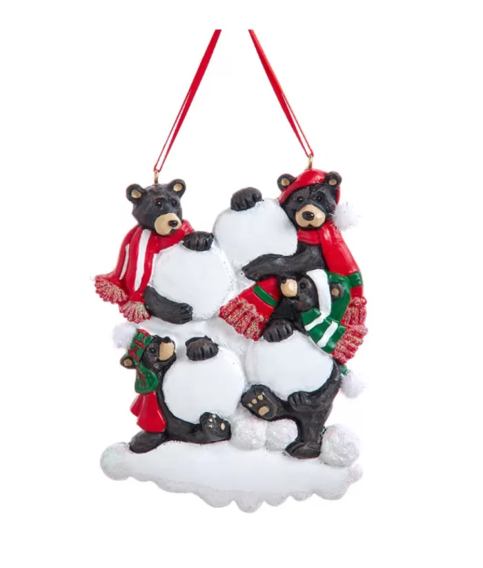 Boutique de Noël Enchanted Forest*Ornament, Family Of Four Black Bears