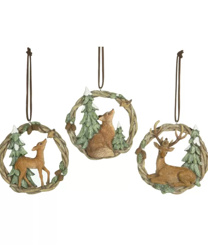 Best Sale Ornament, Garland Featuring Stag And Pine Tree. Sweet Sentiments