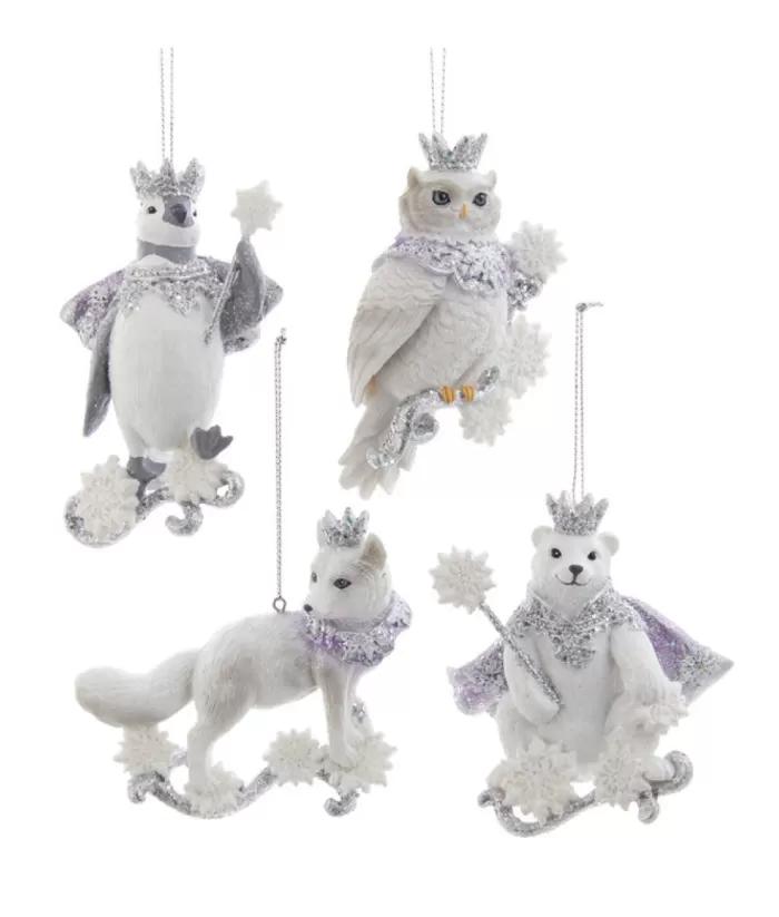 Boutique de Noël Birds & Owls*Ornament, Glittering Royal Owl