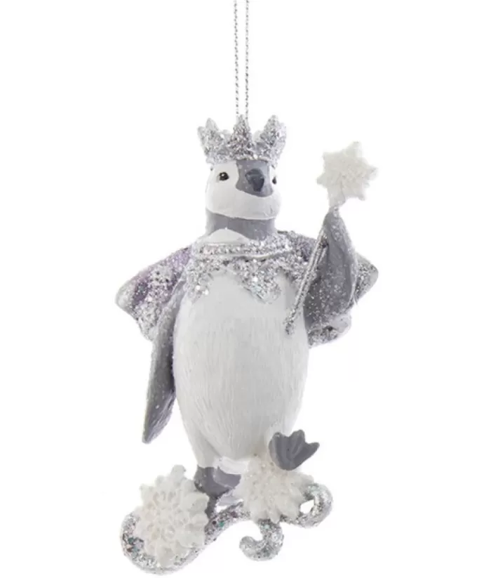 Boutique de Noël Birds & Owls*Ornament, Glittering Royal Penguin