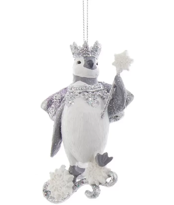 Best Sale Ornament, Glittering Royal Penguin Ocean