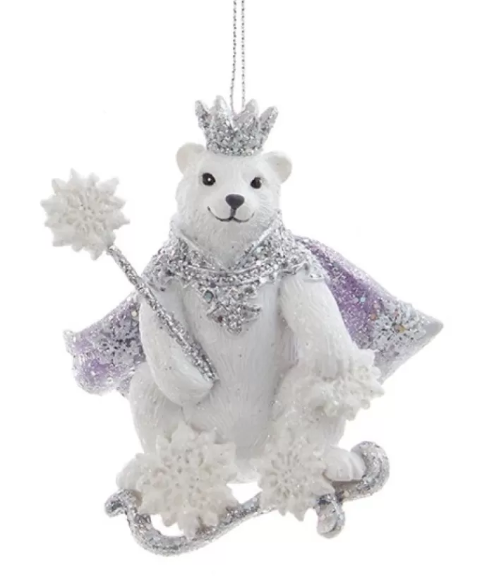 Cheap Ornament, Glittering Royal Polar Bear The Bears