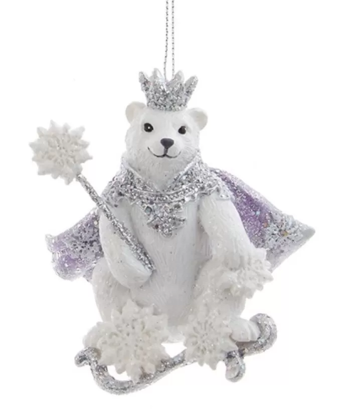 Boutique de Noël Winter Wonderland*Ornament, Glittering Royal Polar Bear