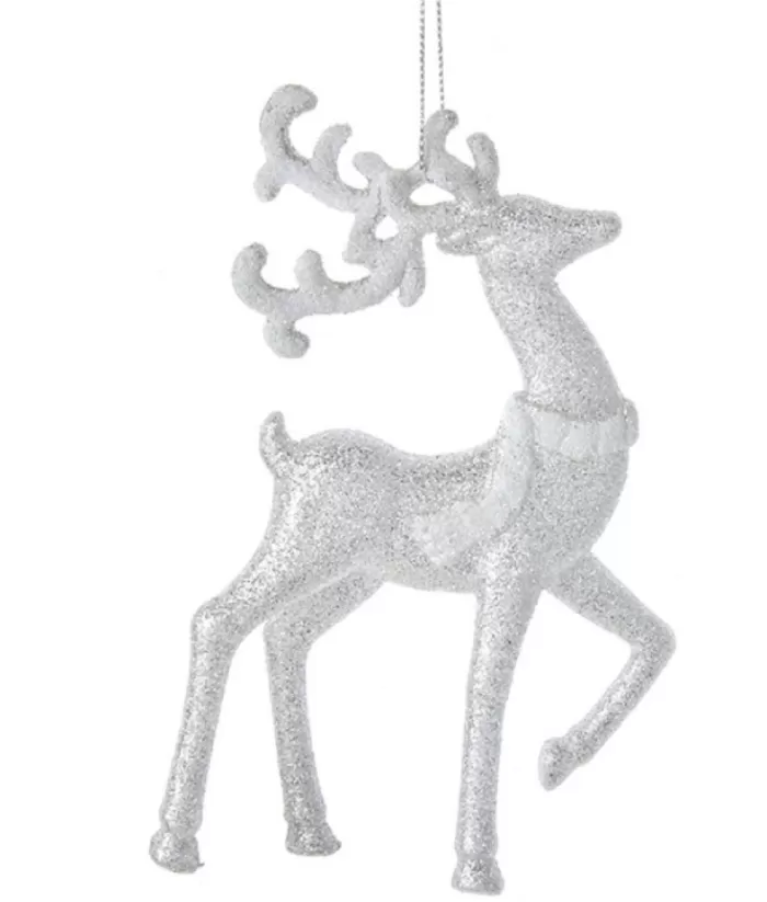 Boutique de Noël Enchanted Forest*Ornament, Glittering Stag With Neck Scarf