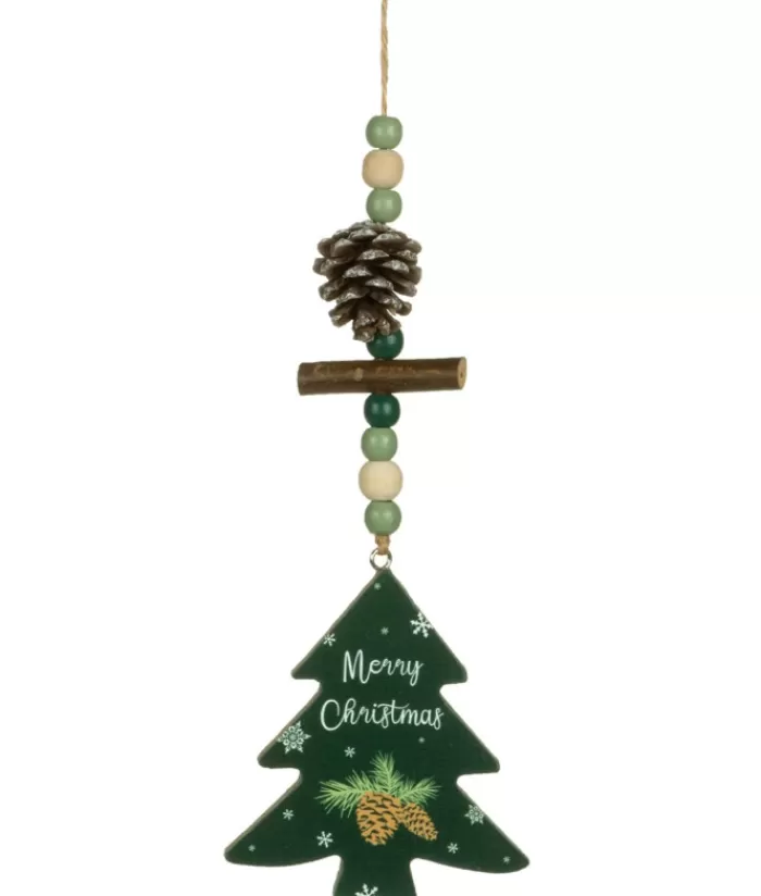 Best Sale Ornament, Green Pine Tree Shape With Motif And Decoration Sweet Sentiments