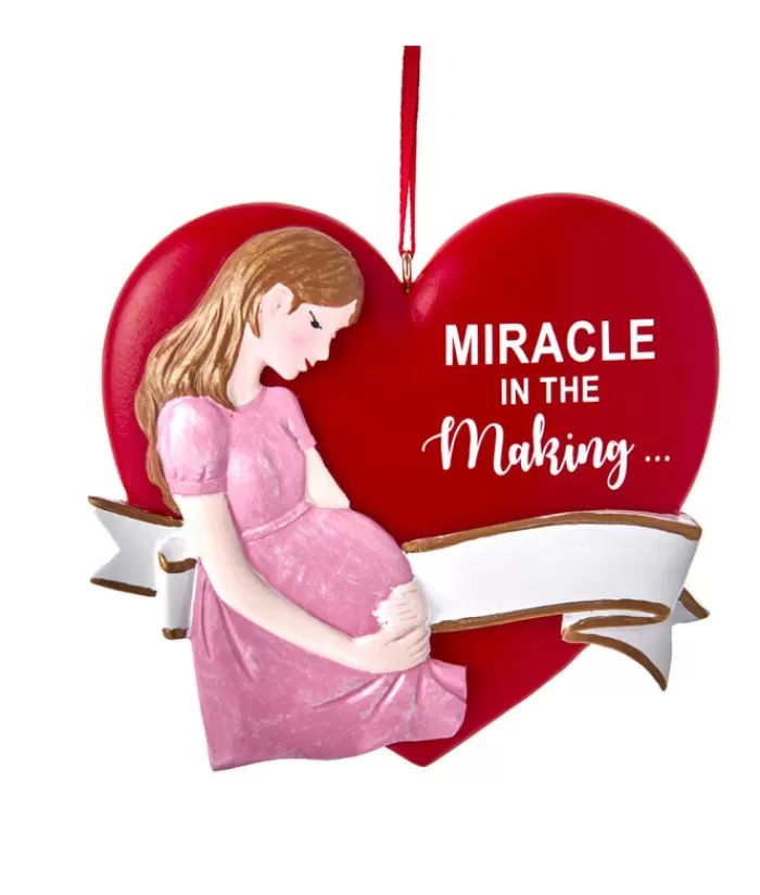 Best Sale Ornament, Heart Shape , Expecting Mom Family & Friends