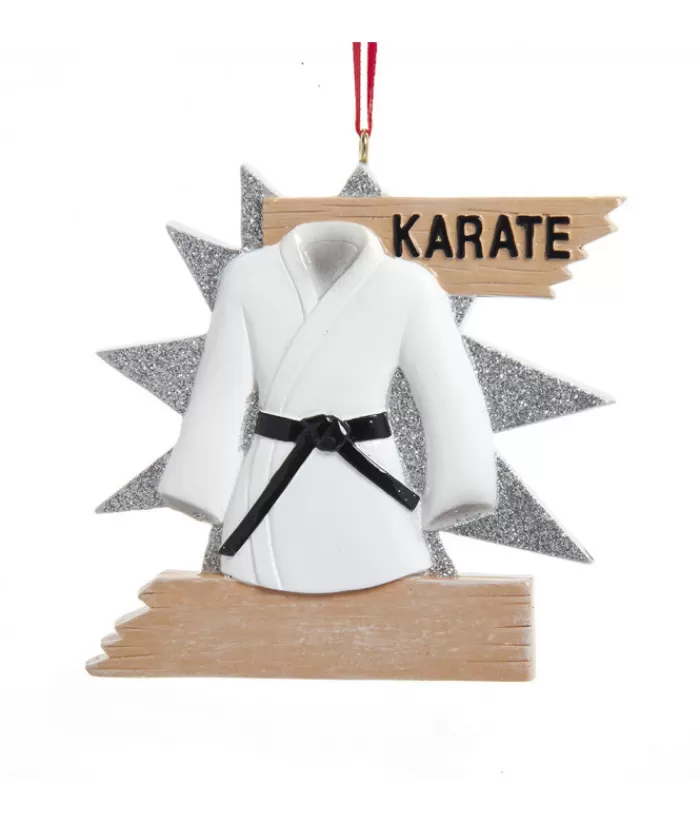 Sale Ornament, Karate Gi With Black Belt Sports