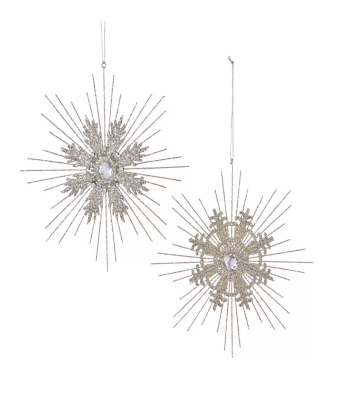 Boutique de Noël Christmas Classics*Ornament, Metal Glitter Snowflake