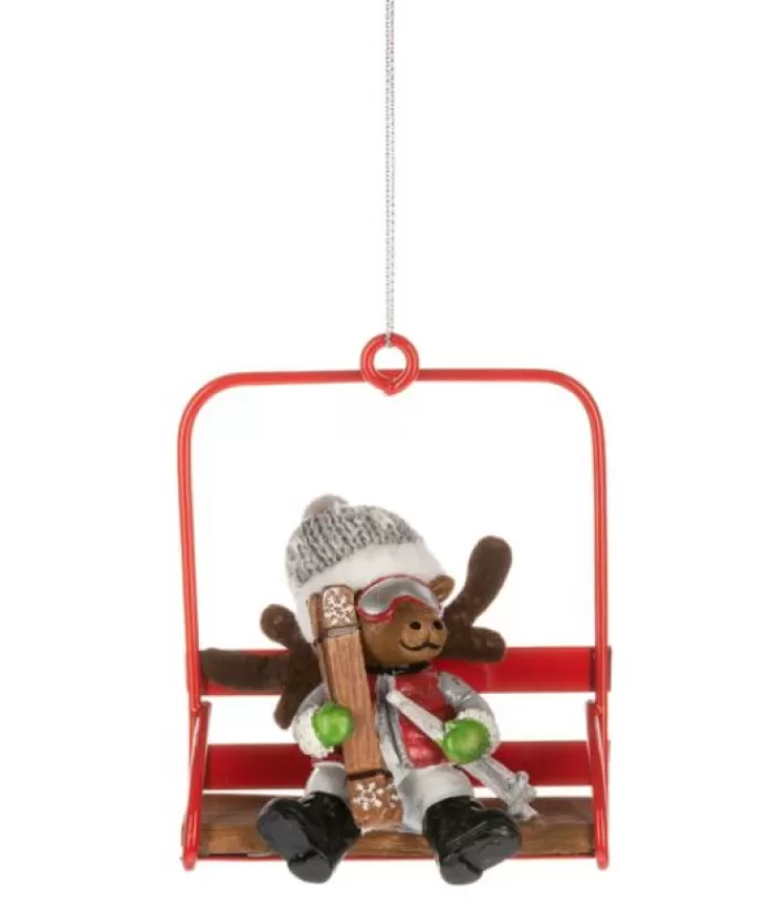 Sale Ornament, Moose On The Ski Chairlift Hobbies & Professions