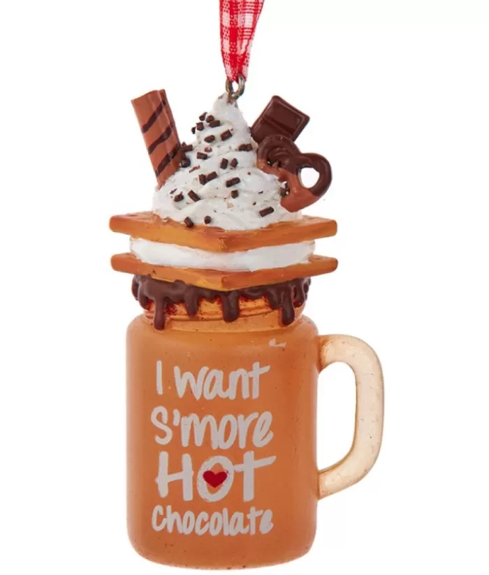 Boutique de Noël Mom'S Kitchen & Bakery*Ornament, Mug Of Hot Chocolate With S'Mores