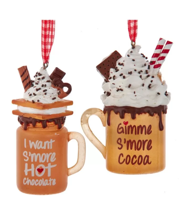 Boutique de Noël Mom'S Kitchen & Bakery*Ornament, Mug Of Hot Chocolate With S'Mores