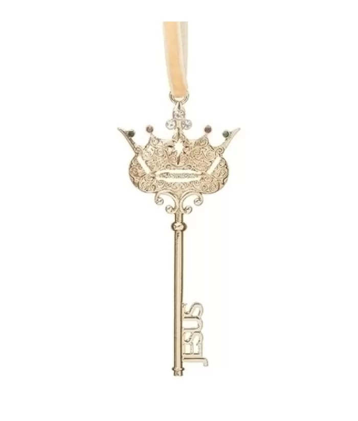 Best Sale Ornament, Ornate Key With "Jesus " Wording Sweet Sentiments