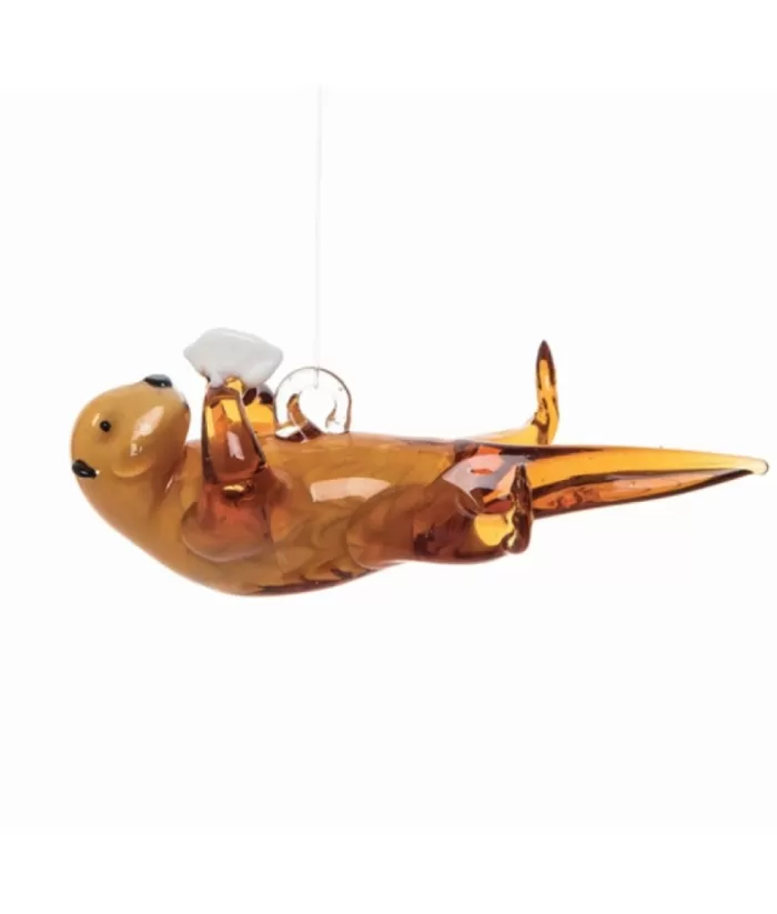 Boutique de Noël Under The Sea*Ornament Otter Artglass