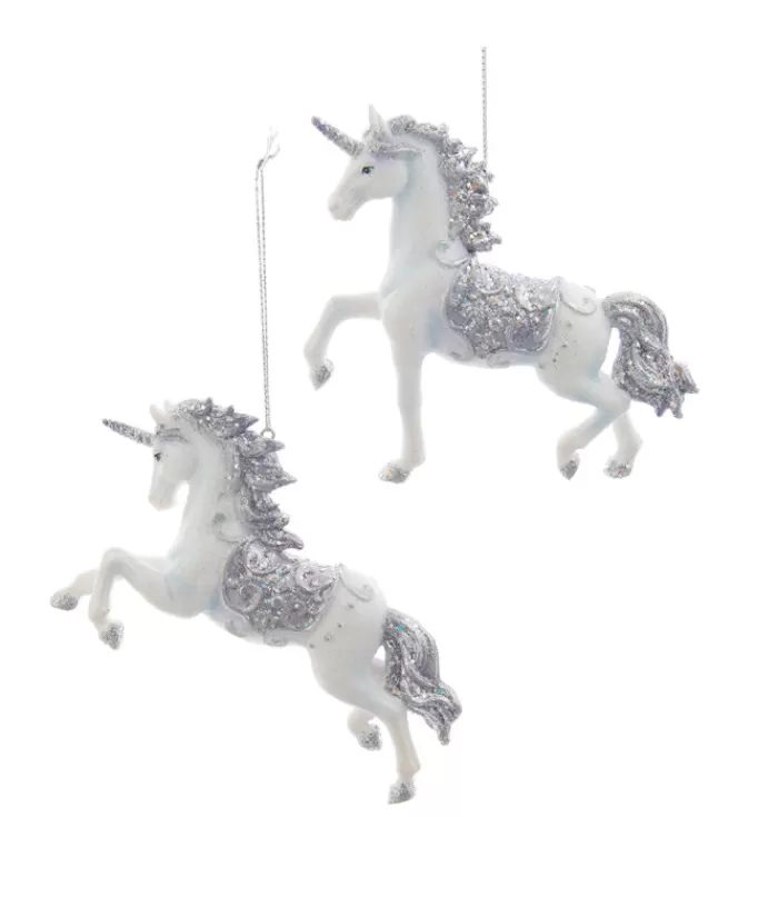 Best Ornament, Periwinkle Unicorn, Glittering Animals